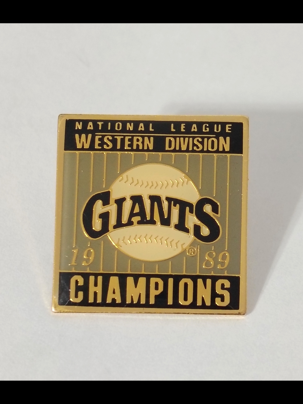 Vintage 1989 MLB San Francisco Giants Western Division Champ Collectible Hat PIn